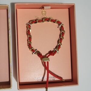 House Of Harlow Gold With Red Rope Bracelet Lead Safe Nickel Free New